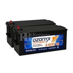 2 Bater�as para Sistemas Off Grid 300Ah | Ozonyx OZX300.AS